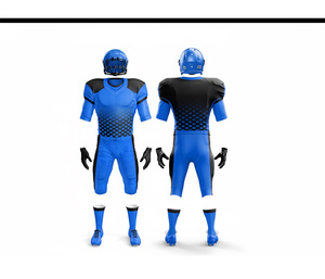 Maillot et pantalon de football américain sur mesure, vêtements d'équipe |   Ensemble de football avec maillot et pantalon |   Vêtements de sport en polyester respirant - Product Image 5