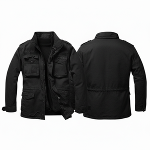 100% High Quality Trendy New Premium <b>Camo</b> Utility <b>Jacket</b> Multi Pocket Button Front Cotton Material Comfort Fit OEM ODM <b>Jackets</b> - Product Image 2