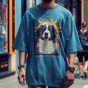 เสื้อยืดคอกลมผู้ชาย ผ้าฝ้าย 100% หนัก 260GSM แบบสั่งทำพิเศษ - Product Image 4