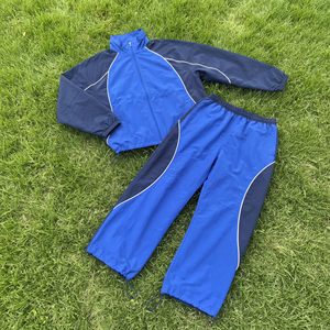 100% Nylon Summer Windbreaker Tracksuit Outdoor Running Sportswear Rain Set Breathable High Quality <b>Wind</b> <b>Breaker</b> Jacket Pants - Product Image 1