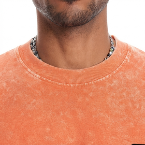 Camisetas al por mayor de alta calidad para hombre, estilo acid wash, streetwear, oversized, hip hop, 100% algodón, personalizadas, vintage, en venta. - Product Image 6