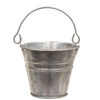 Seau en métal durable de style moderne très tendance avec poignée, capacité personnalisable, pour la maison, le jardin, les mariages, les fêtes et les décorations.