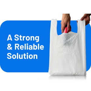 ถุงพลาสติก HDPE แบบมีก้นข้าง พิมพ์โลโก้ได้ กันน้ำ ทนทาน รีไซเคิลได้ พร้อมหูหิ้วแบบเสื้อกั๊ก ผลิตจากโรงงาน - Product Image 5