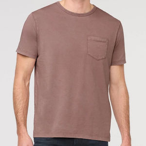 Camiseta de Hombre Lavada, Camiseta de Manga Corta, Camiseta de Algodón Pima con Bolsillo, Camisetas de Jersey para Hombre de Verano, Ropa Ecológica para Hombre - Product Image 1