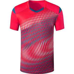 เสื้อเทนนิสผู้ชาย แห้งเร็ว ทรงปกติ แขนสั้น ผ้าถัก ระบายอากาศดี ออกแบบลายพิมพ์ดิจิทัลตามสั่ง - Product Image 5