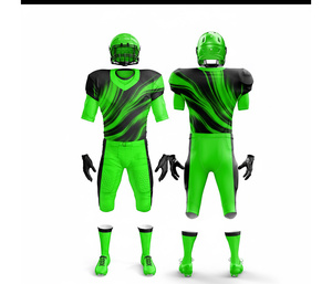 Ensemble de maillots de football américain personnalisés – Impression du nom et du numéro |   Ensemble de football avec maillot et pantalon |   Polyester respirant - Product Image 3