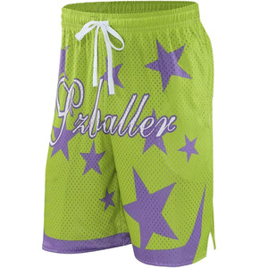 Shorts de sport en tissu de laine de haute qualité, respirants, à séchage rapide, écologiques, taille élastique, pour le basketball, couleur unie - Product Image 3