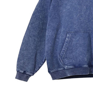 Sweat-shirt à capuche pour femme, très populaire, délavé à l'acide, 100% coton molletonné épais, grande taille, épaules tombantes, style streetwear personnalisé - Product Image 4