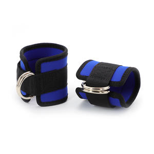 Attelle de cheville unisexe en néoprène et nylon pour la gym, avec logo personnalisé, sangle de cheville rembourrée pour machines à câbles - Product Image 4