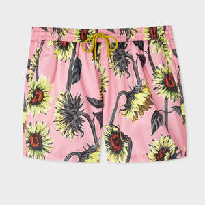 Shorts de bain pour hommes à imprimé tropical, taille élastique, OEM 2026, haute qualité, séchage rapide, pour la plage - Product Image 1