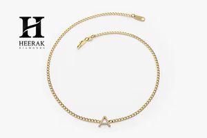 Pulsera de Diamantes con Inicial Personalizada, Cadena de Oro 14K, Diamante Cultivado en Laboratorio, Fabricante de Joyería al por Mayor - Product Image 1