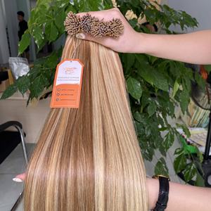 Extensiones de cabello humano sin procesar de Grado Superior 12A, superventas, personalizable, resaltado, Color Premium, Punta I, proveedor de confianza - Product Image 2