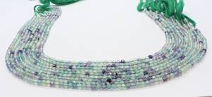 ลูกปัดฟลูออไรต์ธรรมชาติทรงเหลี่ยมขนาด 3 มม. ลูกปัดพลอยฟลูออไรต์ขนาด 13 นิ้ว สำหรับทำเครื่องประดับ - Product Image 2