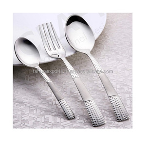 Ensemble de couverts en acier inoxydable dernier modèle avec cuillère, fourchette, couteau pour mariages pour l'exportation d'ustensiles de cuisine - Product Image 5