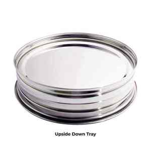 PREMIUM STAINLESS STEEL HOLY COMMUNION TRAY SET 40 CUPS SINGLE TRAY <b>MIRROR</b> POLISH BOTTOM RING CHURCH USE - Product Image 6