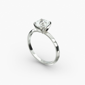 Elegant 925 Sterling <b>Silver</b> Round Brilliant Cut Moissanite Prong Setting <b>Solitaire</b> <b>Ring</b> Luxury Fine Jewelry Engagement Wedding - Product Image 2