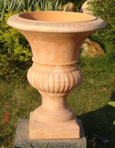 Ventes en gros de pots à fleurs en terre cuite mosaïque élégants et modernes, sculptés à la main, écologiques, en argile, taille personnalisée pour la maison - Product Image 2