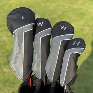 Housse de tête de club de golf en cuir PU de qualité supérieure avec logo personnalisé, fermeture élastique, couleur personnalisée, légère et protection imperméable - Product Image 2