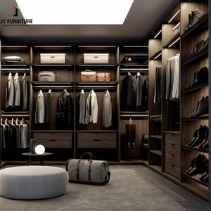 JY Furniture Porte Coulissante Haut de Gamme RTA Modulaire Chambre à Coucher Armoire Placard Haute Brillance Style Panneau pour Maison et Hôtels/Villas - Product Image 6