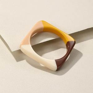 Custom Resin <b>Bangles</b> for Women Handmade Colorful Acrylic Style Bracelets for Fashion Jewelry Gifts Party Wear and Special - Product Image 5