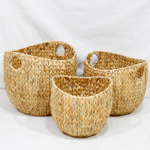 Artex Dong Thap Factory Panier de rangement tissé à l'eau en jacinthe pour vêtements et jouets - Product Image 5