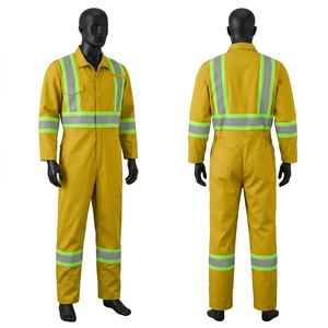 Combinaison de sécurité haute visibilité respirante et personnalisable pour les travailleurs de la construction routière et des services publics - Product Image 2