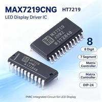 Controlador de Pantalla LED FYX MAX7219 MAX7219CNG, Circuito Integrado PMIC, Controlador de Matriz de 7 Segmentos y 8 Dígitos, Componentes Electrónicos