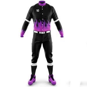 Ropa de equipo Ropa deportiva Conjunto de uniforme de béisbol con logotipo personalizado Uniforme de béisbol y softbol para mujer Jersey de práctica ligera - Product Image 3