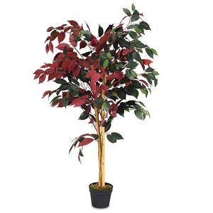 Albero di Ficus Artificiale Alto 1,2 Metri con Vaso da Vivaio - Product Image 4