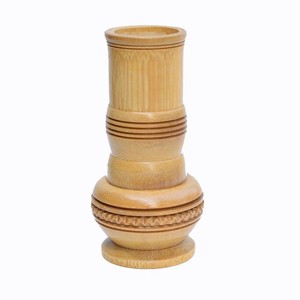 Jarrón Moderno Segmentado de Bambú Hecho a Mano al por Mayor |   Maceta Ecológica - Product Image 1