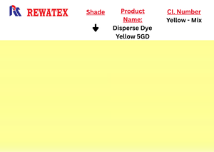 Colorant dispersé jaune 5GD, produit chimique pour la teinture textile, pour l'impression sur tissu polyester et la correspondance des couleurs - Product Image 1