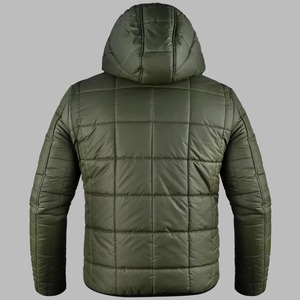 Chaqueta Acolchada con Capucha North-Face Negra Brillante de Alta Calidad con Forro de Algodón para Hombre, Cálida para el Invierno - Product Image 4