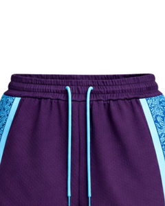Shorts de basketball pour hommes bleu violet, séchage rapide, respirants, pour entraînement sportif, gym, course à pied, taille élastique, athlétiques, personnalisables - Product Image 4