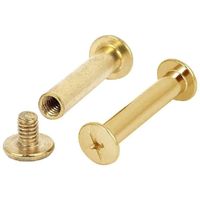 Vis de fixation en laiton de qualité supérieure, à tête polie laminée à chaud, anti-corrosion, sans laque, filetage métrique grossier, accessoires de quincaillerie