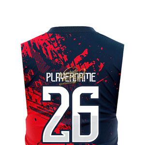Customized any design in flag football uniforms SMK - 7v7 New men <b>compression</b> sleeveless 7v7 football uniforms sublimated 7v7 - Product Image 4