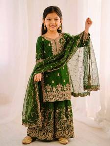 Trending Launching New Designer Party Wear Look Embroidery Sequence Work <b>Top</b> Sharara & Dupatta Se - Product Image 3