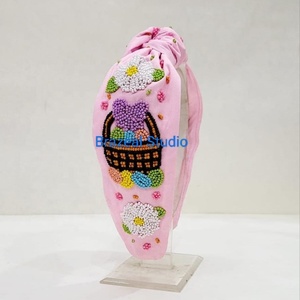 Diademas bordadas hechas a mano de diseñador para mujeres y niños, accesorio de moda multicolor para el Día de San Valentín y Halloween - Product Image 4