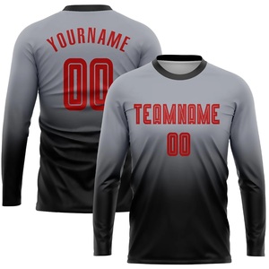 Uniforme de Fútbol Atlético de Manga Larga, Jersey Ligero para Partido con Colores, Nombres, Números e Impresión de Patrocinadores Personalizables - Product Image 1