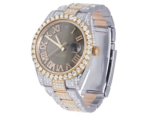 Trending VVS Moissanite Diamond Roman Dial Stainless Steel Automatic Japanese Iced Out <b>Watch</b> Hip Hop Bling Fashion Wholesaler - Product Image 1