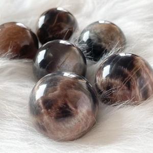 Wholesale Hot Selling Quality Natural Gemstone Ball Black Sunstone Backbone <b>Crystal</b> <b>Sphere</b> Natural Gemstone Pendant Jewelry - Product Image 4