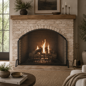 Protector de Chimenea Metálico con Diseño de Rejilla Windsor, de Tres Paneles Plegables, Malla Protectora Contra Chispas, Resistente - Product Image 5