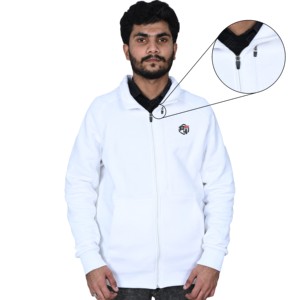 Veste de motard zippée à col ras du cou avec patchwork et motifs camouflage, coupe-vent, imperméable, poche avant pour homme - Product Image 1