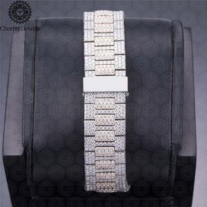 Charm_Jewels Luxury Stainless Steel <b>Watch</b> 40mm Analog Quartz Sapphire Crystal <b>Diamond</b> Bezel Folding Clasp Men - Product Image 4