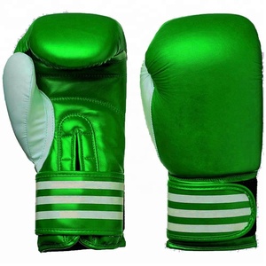 Gants de boxe en cuir de vachette 16oz en gros pour adultes poignées imprimées de logo personnalisé pour les arts martiaux en plein air - Product Image 1