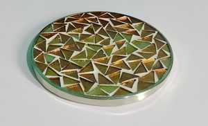Handmade Indian Mosaic <b>Coaster</b> Newly Designed Shape Decorative <b>Table</b> <b>Coasters</b> 10x10cm 12mm Thickness for Home Decor Gifting - Product Image 5