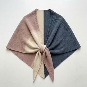100% <b>Wool</b> Knitted Large Triangular Shawl Autumn Winter Korean-Style Atmosphere Dual-Purpose High-End Ladies' <b>Scarf</b> Wholesale - Product Image 6