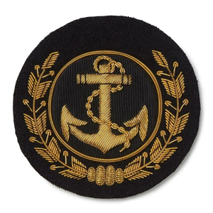 Insignias y Parches Bordados a Mano con Hilo Metálico, Personalizados OEM, con Pin de Seguridad, Logotipo 3D en Tela, Alta Calidad, Oro y Plata - Product Image 6