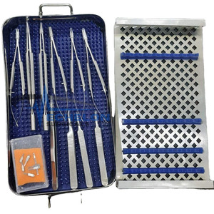 ชุดเครื่องมือผ่าตัดมือพื้นฐาน ECHELON SURGICALS พร้อมกล่องเครื่องมือขนาดเล็ก ชุดคีมหนีบแบบ Acland สำหรับใช้ในคลินิกและห้องไอซียู - Product Image 1