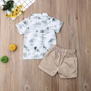 Conjunto de Ropa de Verano de Algodón para Niños, Conjunto de Dos Piezas Informal, Estilo Boutique, Top y Pantalones Cortos a la Moda - Product Image 6