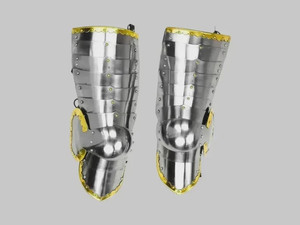 Customized Medieval <b>Leg</b> Guard SCA Polished Steel Armour Accessories Die Cutting Printing <b>TV</b> Movie Inspired Metal Crafts - Product Image 3